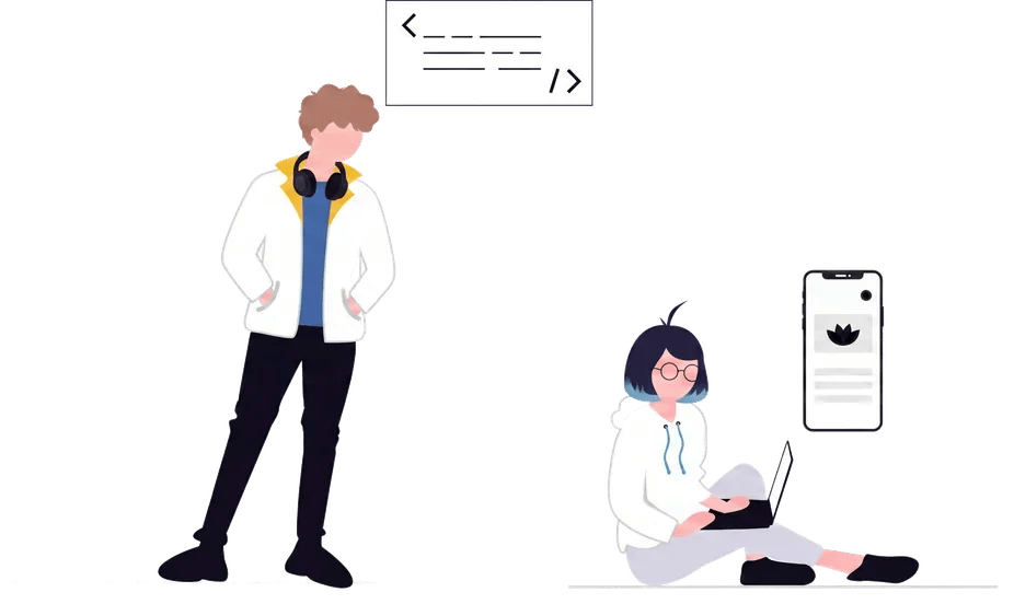SaaS MVP 開発を象徴するイラスト