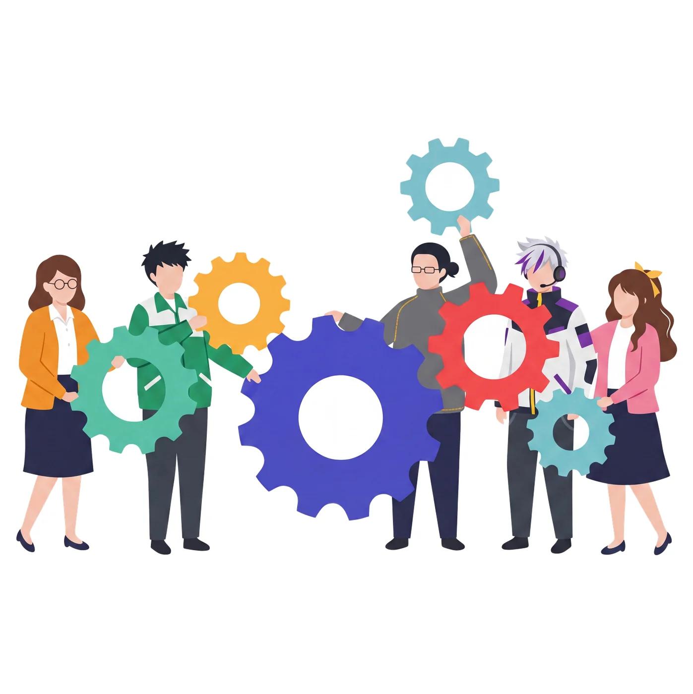 FIXITチームのイラスト