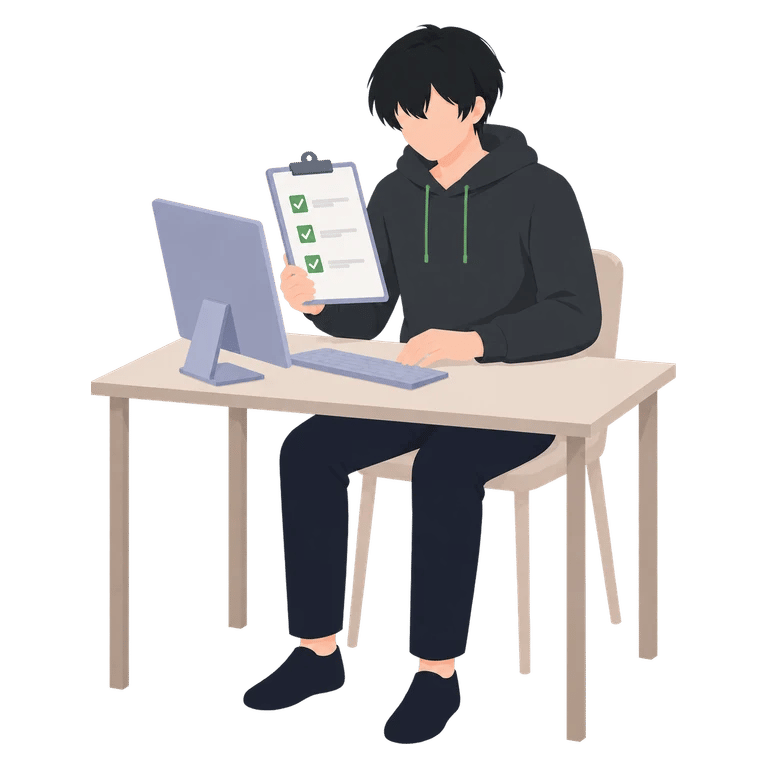 人がコードとレビュー基準を照合する