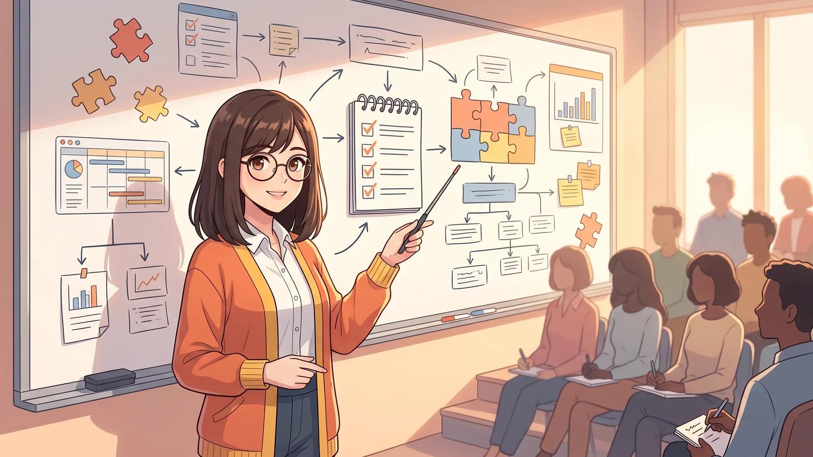 全社 AI リテラシー研修の設計｜e-learning・OJT・実務課題の 3 層構造で定着させる