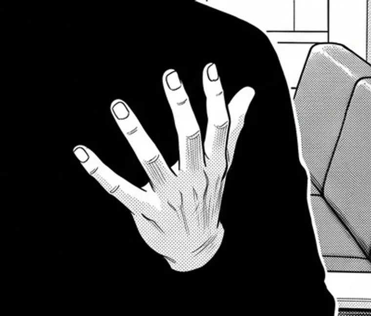 生成された手の拡大。指が 5 本立っているが親指がなく、右端の指には爪も描かれていない